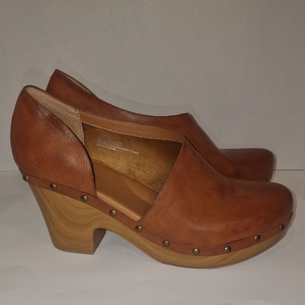Kork-Ease Women's Brown Leather Mules - Picture 3 of 6